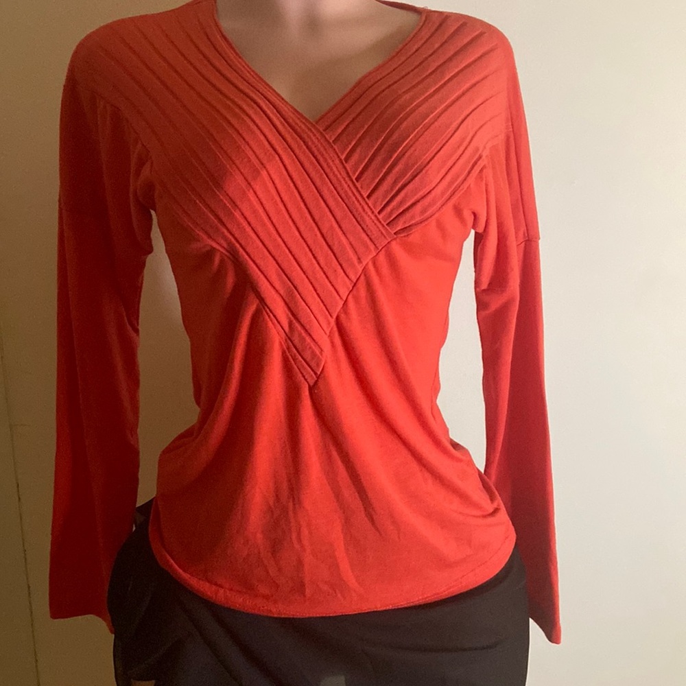 Women’s Cross Front Long Sleeve Top Size Medium